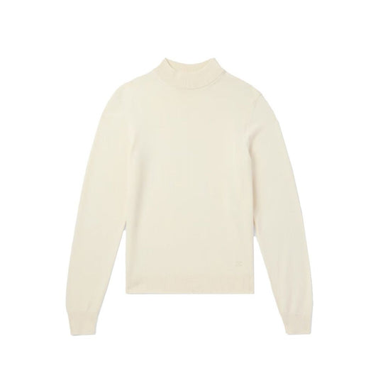 White Elastane Sweatshirt