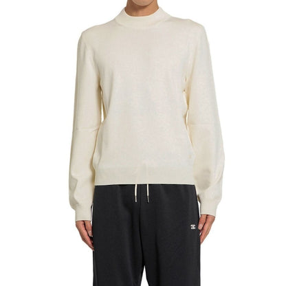White Elastane Sweatshirt