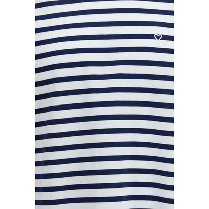 Blue Cotton Long Sleeve T-Shirt