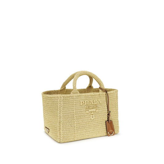 Beige Viscose Handbag