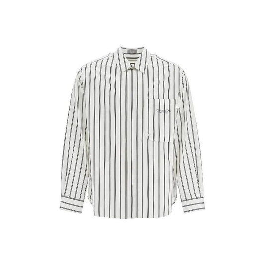 White Cotton Pattern Shirt