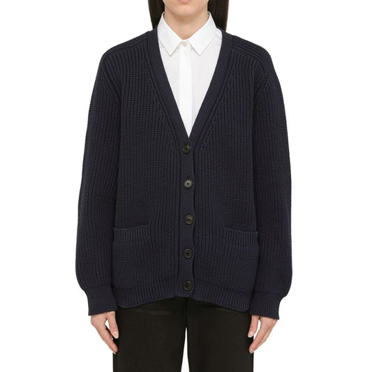 Blue Cotton Cardigan
