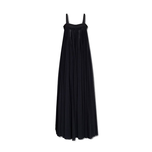 Black Cotton Casual Dress