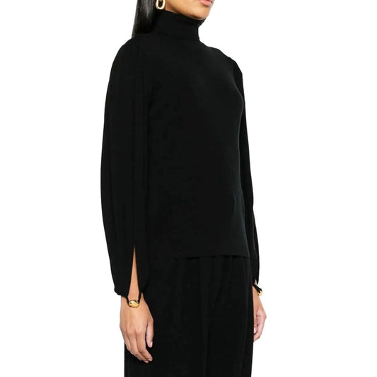 Black Polyamide Sweatshirt