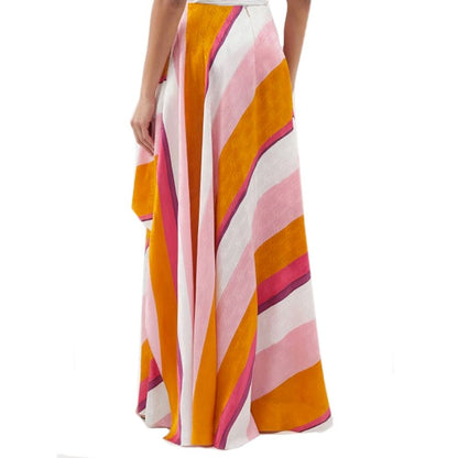 Multicolor Silk Pants