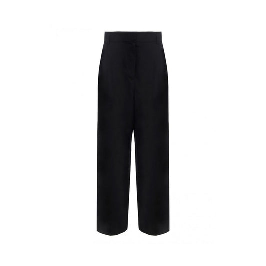 Black Silk Casual Pants