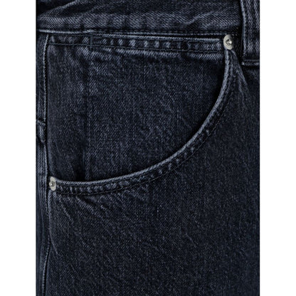 Black Cotton Jeans Denim