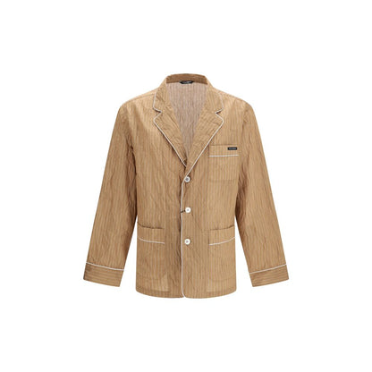 Beige Linen Robe
