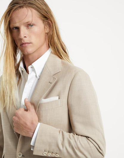 Bicolor Cotton Blazer