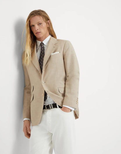 Bicolor Cotton Blazer