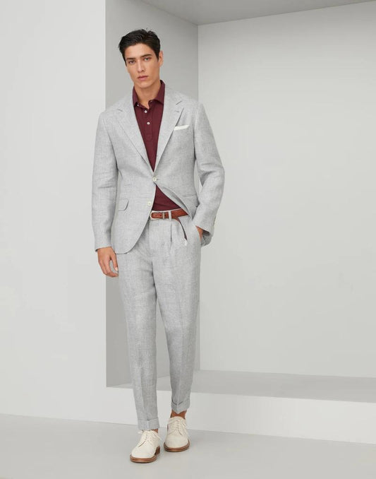 Gray Linen Blazer