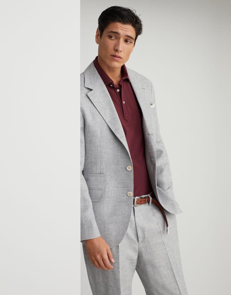Gray Linen Blazer