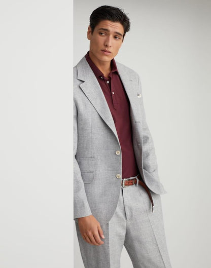 Gray Linen Blazer
