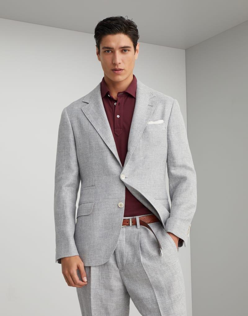 Gray Linen Blazer