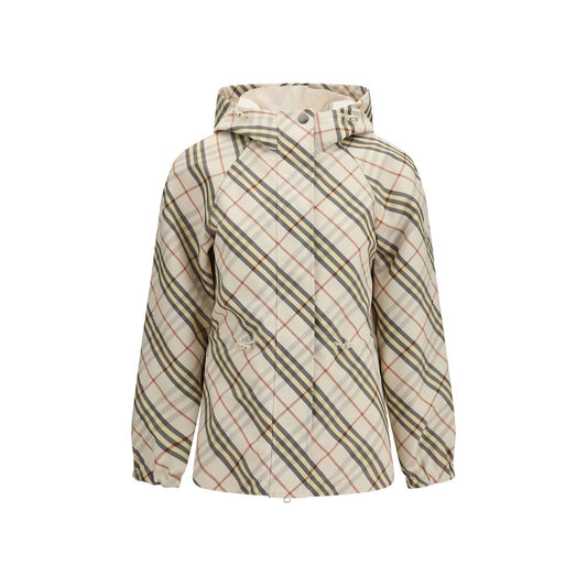 Beige Polyester Shell Jacket