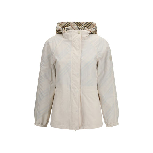 Beige Polyester Shell Jacket