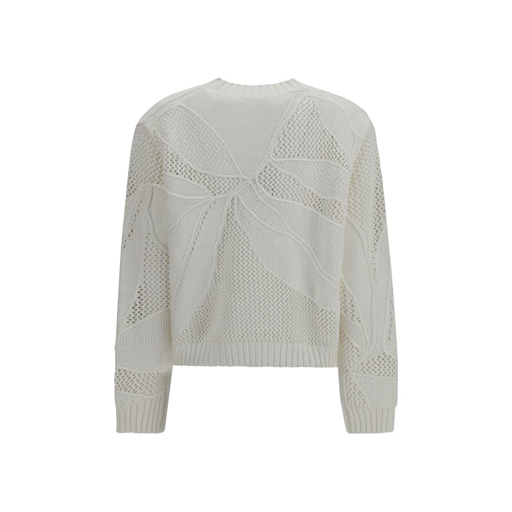 White Cotton Sweatshirt