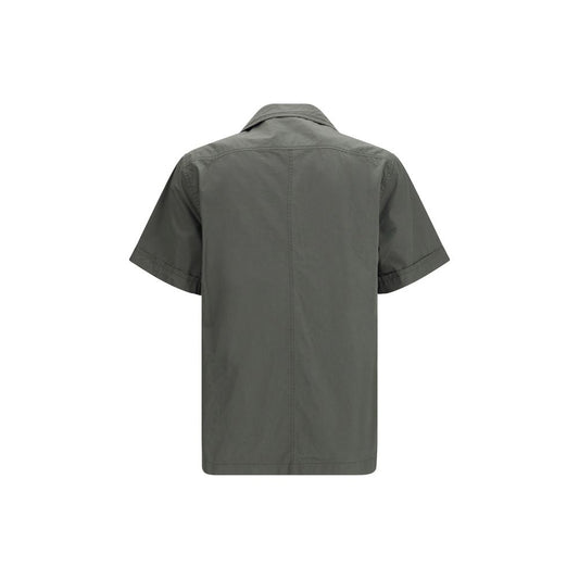 Gray Cotton Shortsleeve Shirt