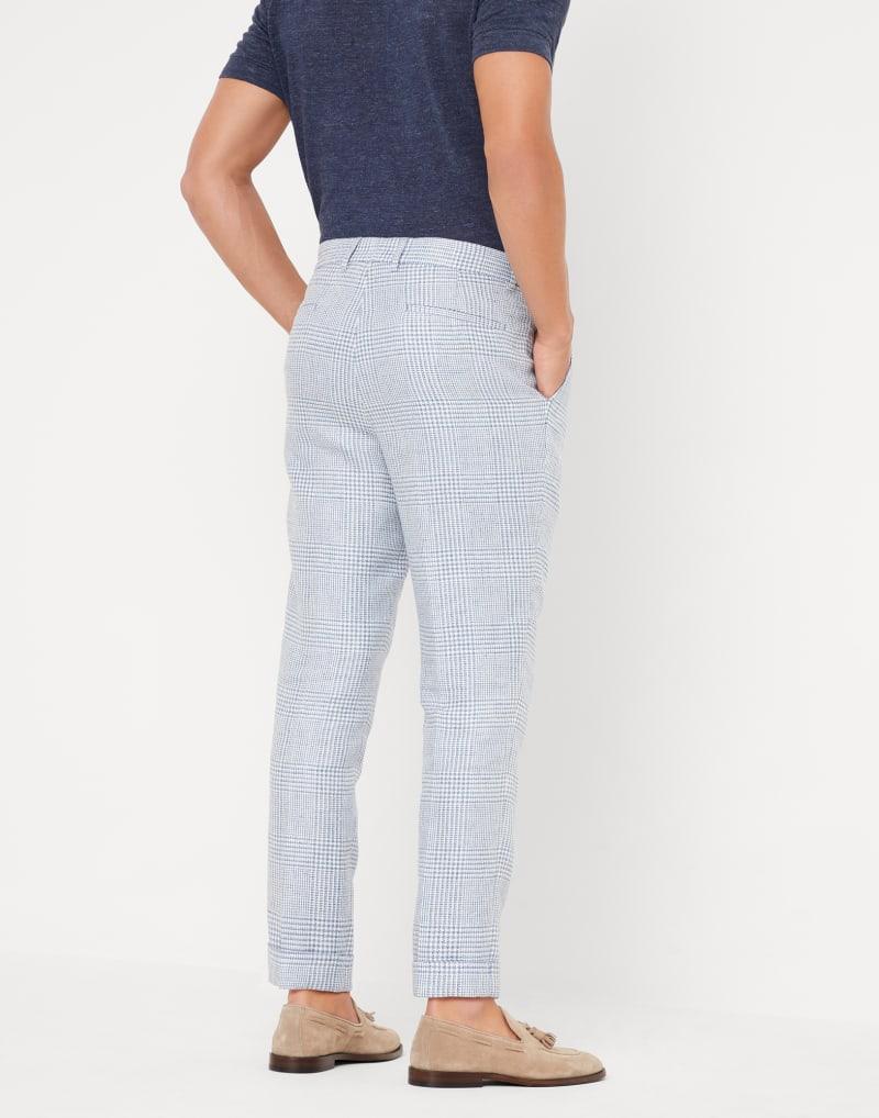 Light Blue Linen Casual Pants