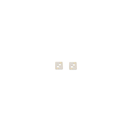 White Brass Earrings