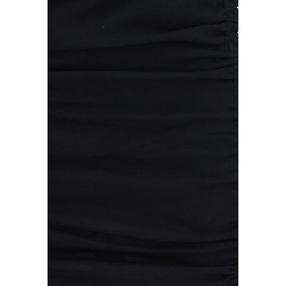 Black Cotton Casual Dress