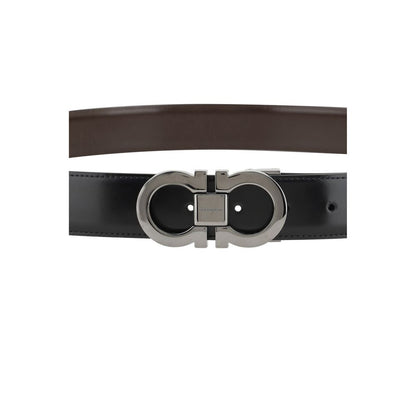 Black Calf Leather Bos Taurus Belt