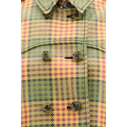 Multicolor Polyester Trench Coat