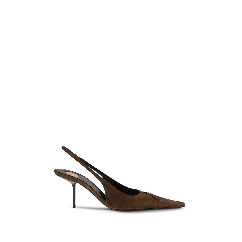 Brown Calf Leather Bos Taurus High Heel Pumps