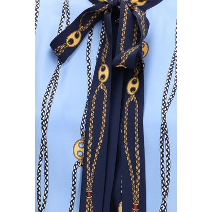 Blue Silk Shirt