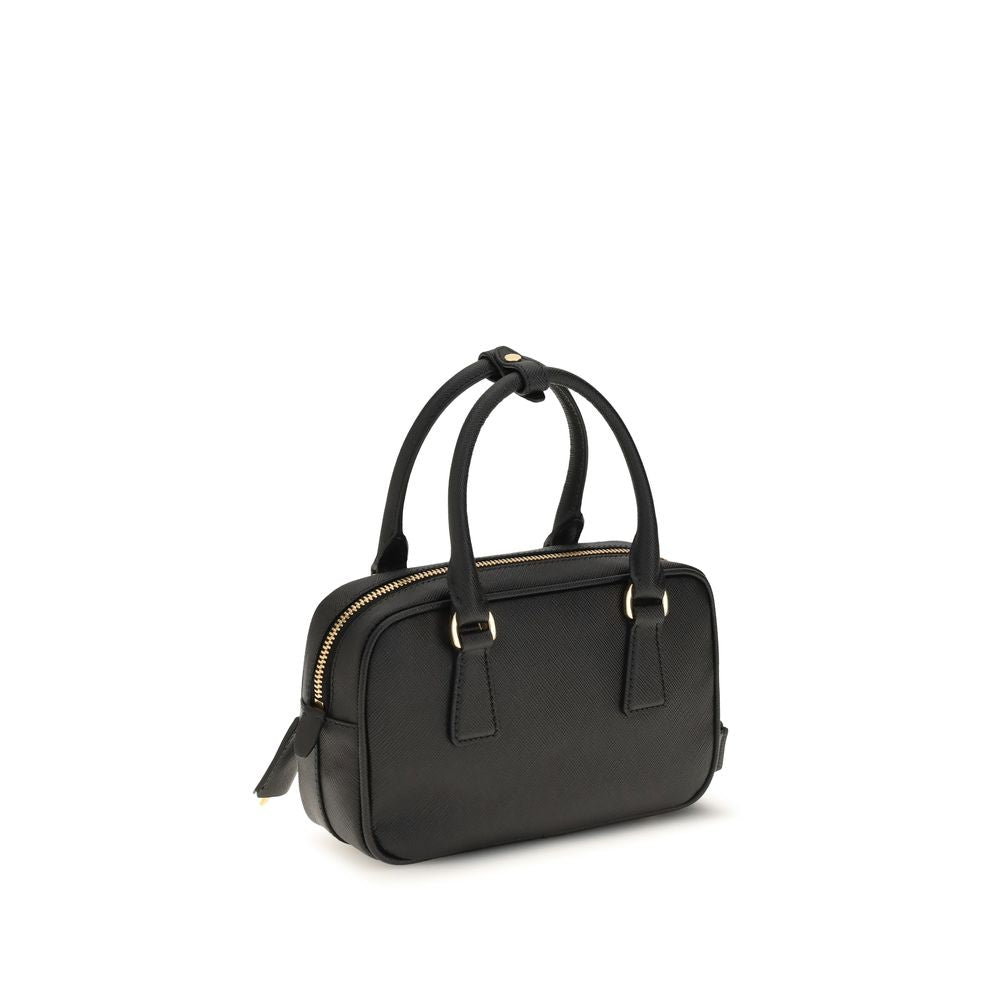 Black Calf Leather Bos Taurus Handbag