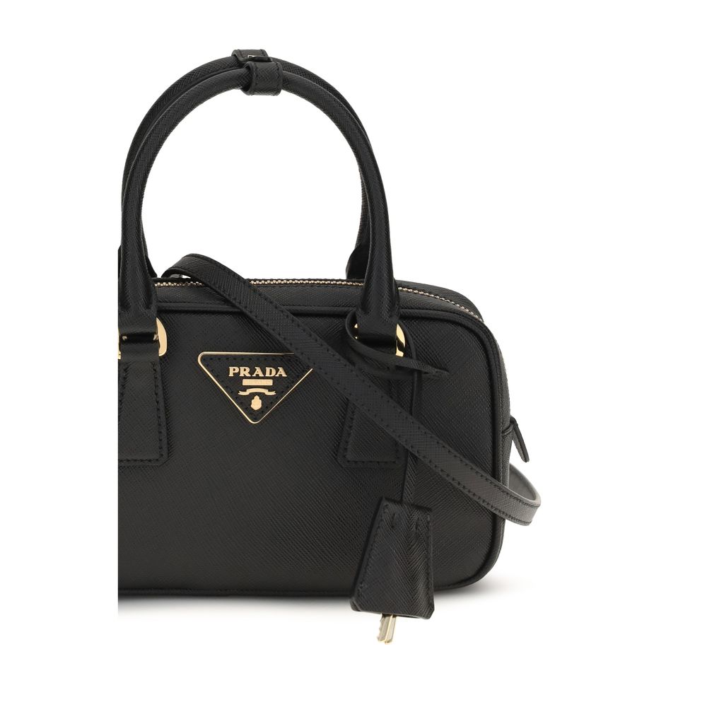 Black Calf Leather Bos Taurus Handbag