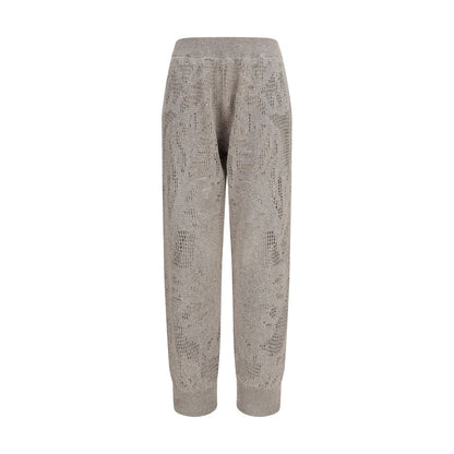 Beige Linen Casual Pants