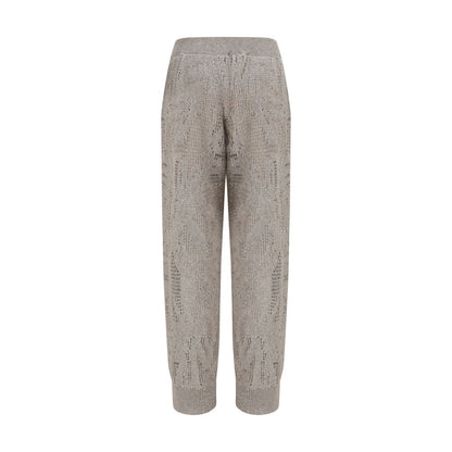 Beige Linen Casual Pants
