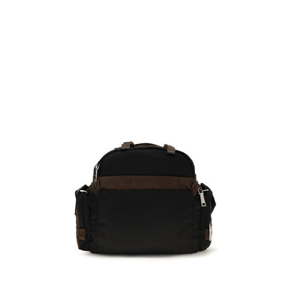 Brown Recycled Polyamide Shoulder Bag