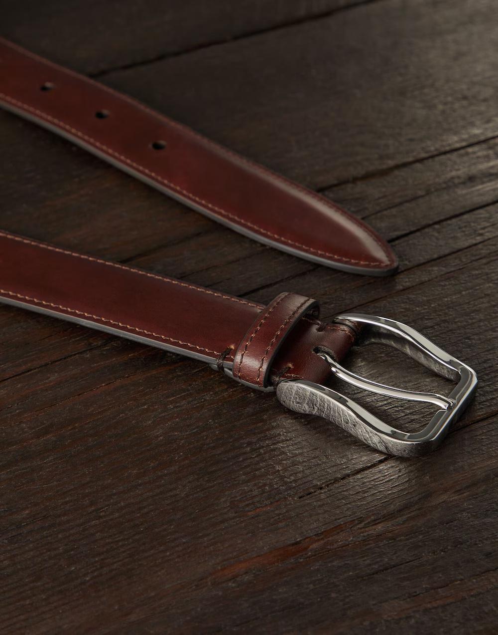 Brown Leather Regular Belt