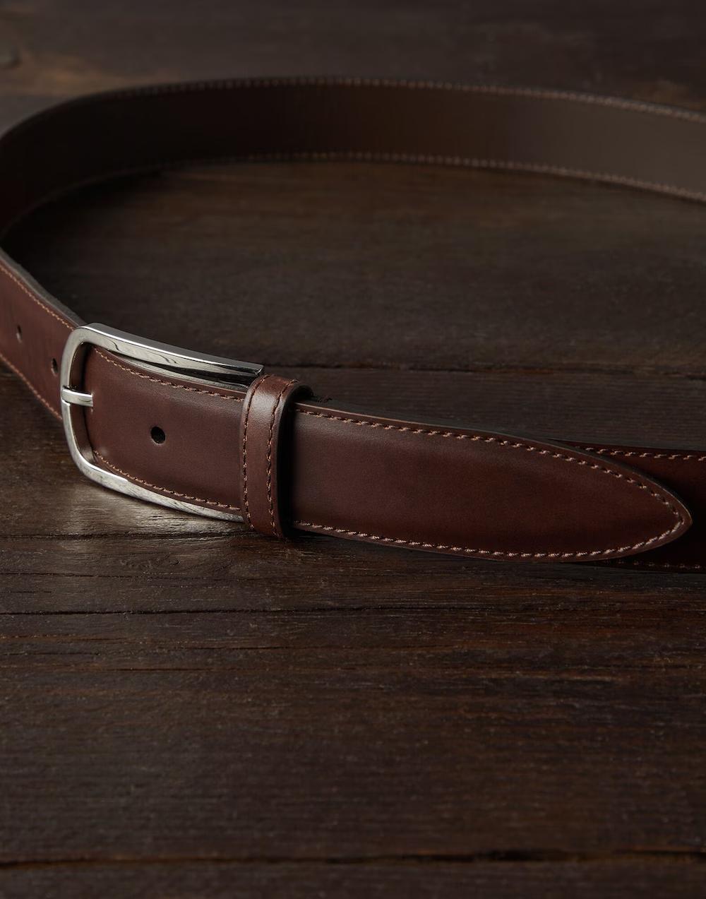 Brown Leather Regular Belt
