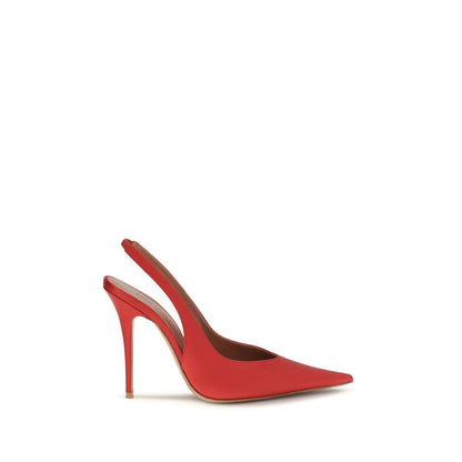 Multicolor Silk High Heel Pumps
