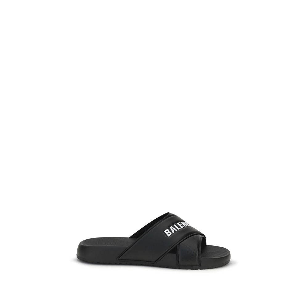 Black Rubber Sandals