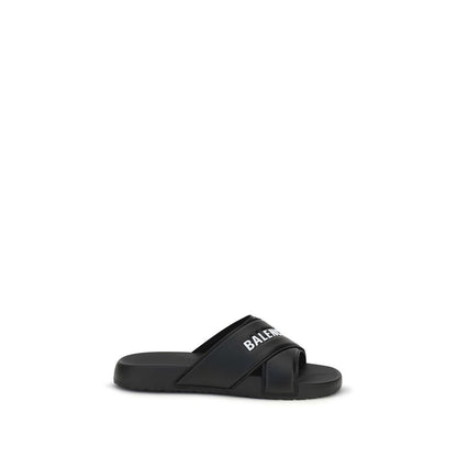 Black Rubber Sandals