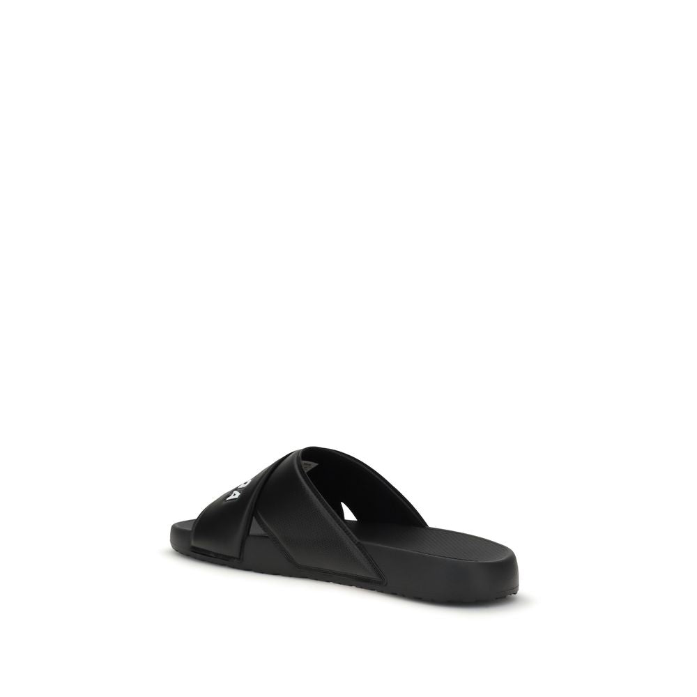 Black Rubber Sandals