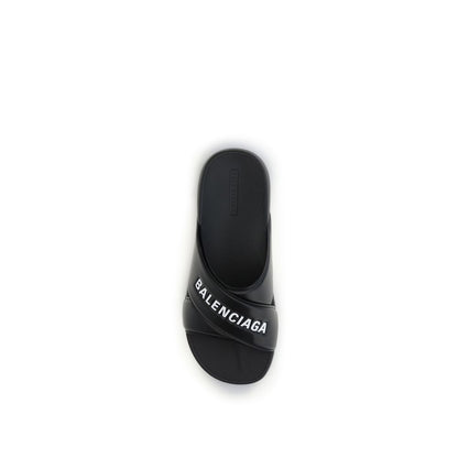 Black Rubber Sandals