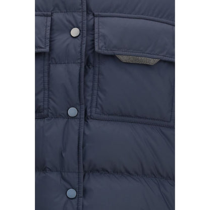 Blue Polyester Jacket