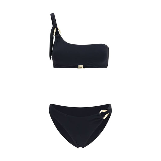 Black Elastane Bikini