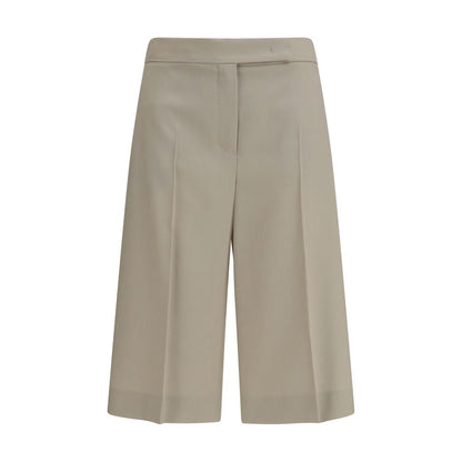 Beige Wool Oves Aries Bermuda Shorts