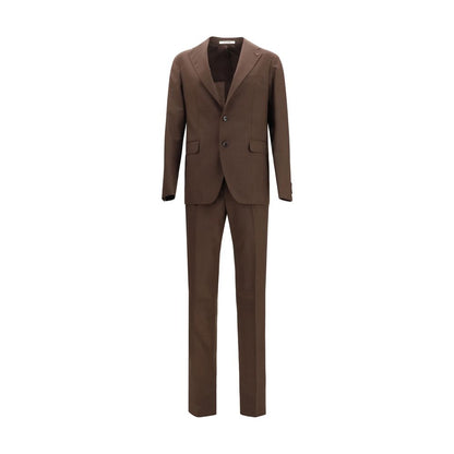 Brown Wool Oves Aries Two-Piece Suit