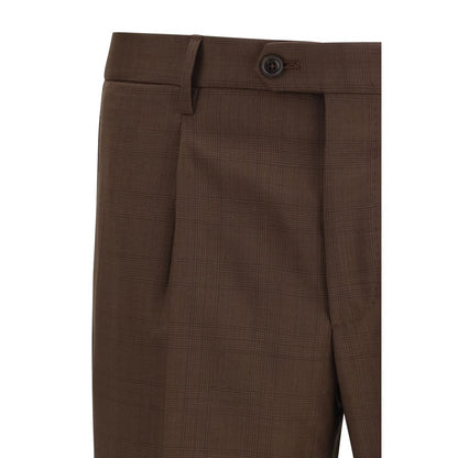 Brown Wool Oves Aries Two-Piece Suit