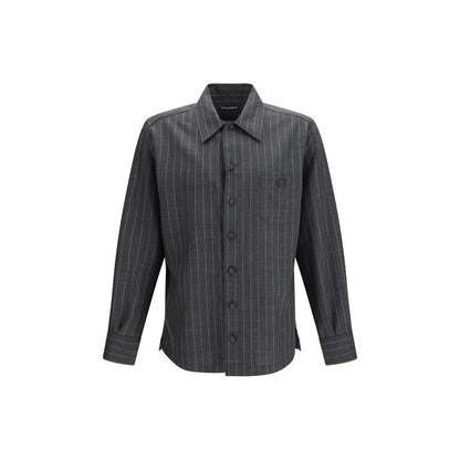 Gray Wool Oves Aries Dress Shirt