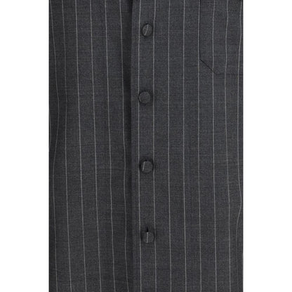 Gray Wool Oves Aries Dress Shirt