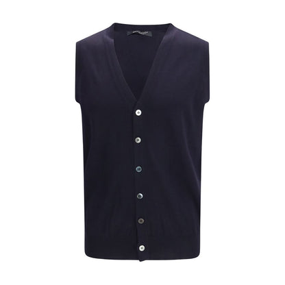 Blue Wool Oves Aries Sleeveles Sweater