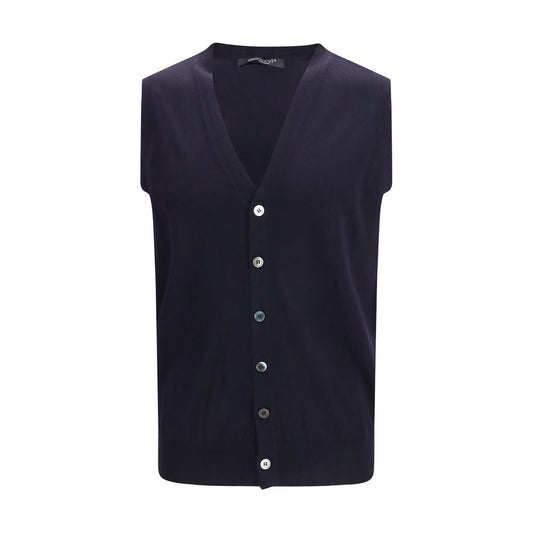 Blue Wool Oves Aries Sleeveles Sweater